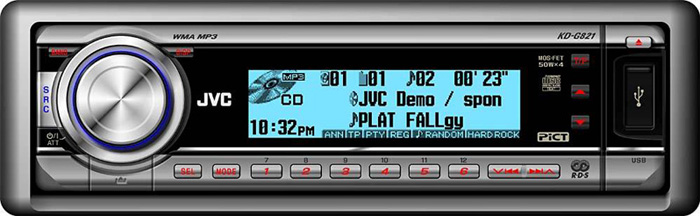 KD-G821 JVC  3 USB PLAY